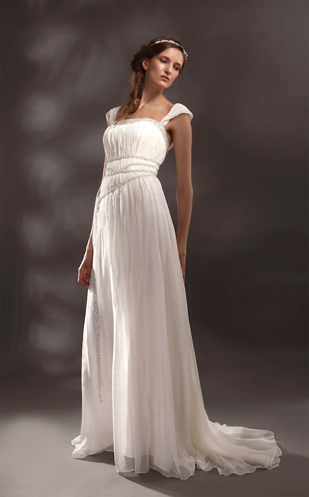 Grecian Style Wedding Dress
 Greek Goddess Style Wedding Dresses Confetti