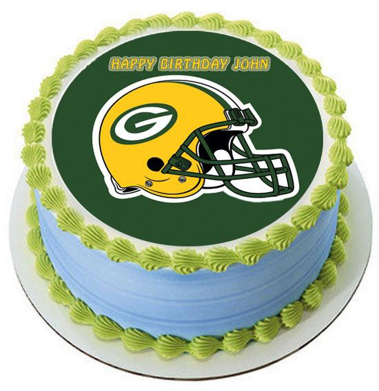 Green Bay Packers Birthday Cake
 GREENBAY PACKERS Edible Birthday Cake OR Cupcake Topper
