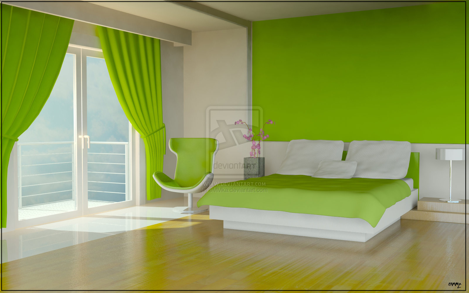 Green Bedroom Colors
 16 Green Color Bedrooms