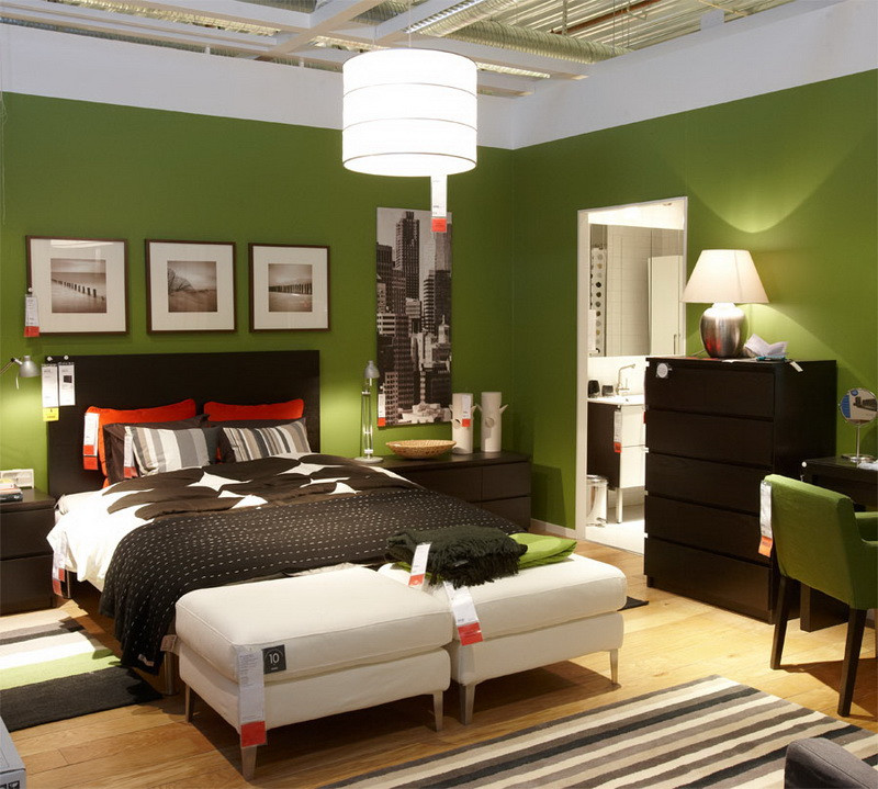 Green Bedroom Colors
 How to decor room in green color