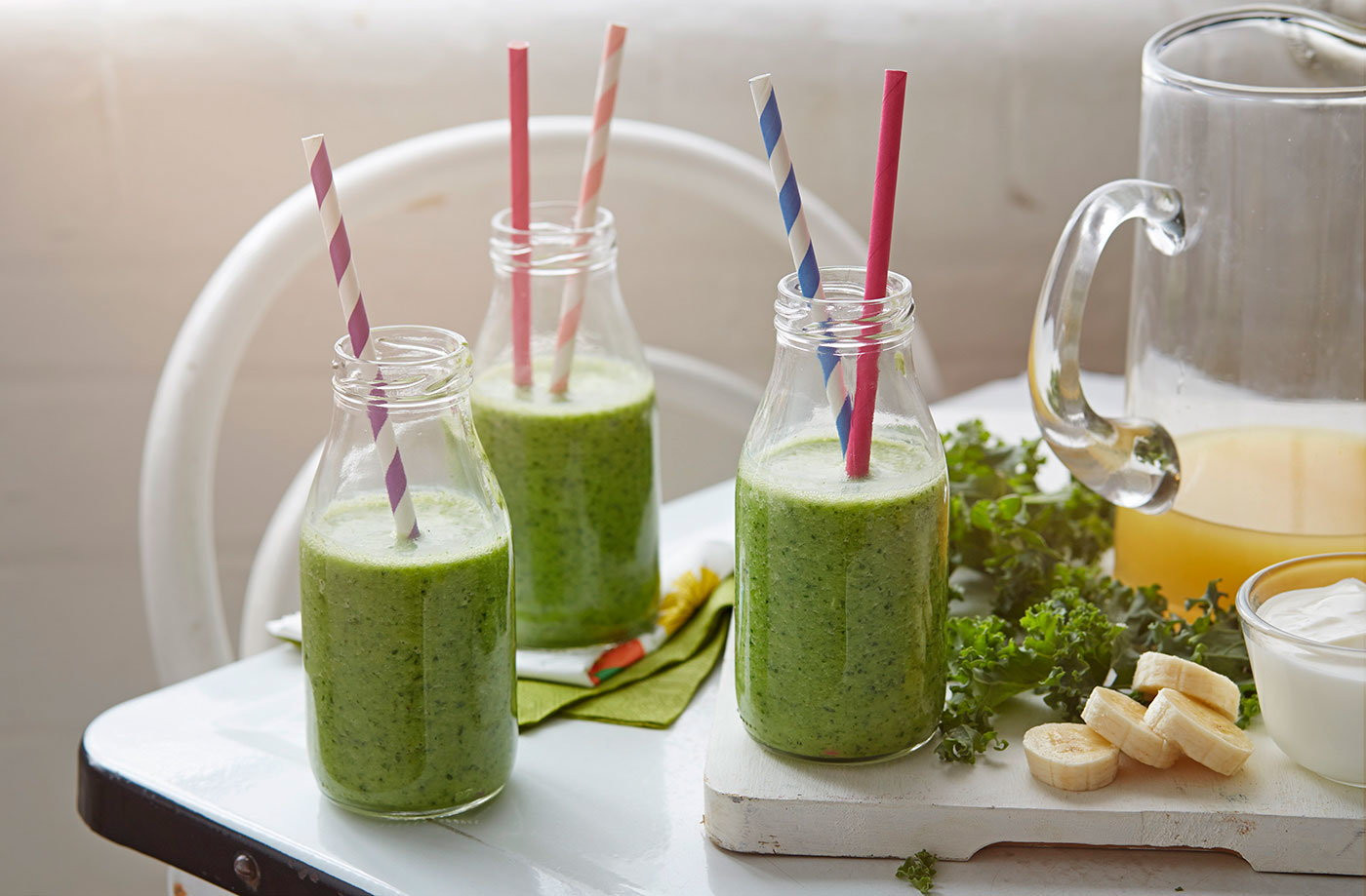 Green Breakfast Smoothie Recipes
 Tropical Green Breakfast Smoothie