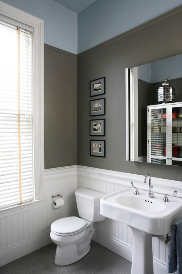 Grey Bathroom Paint
 51 Modern and fresh interiors showcasing gray paint