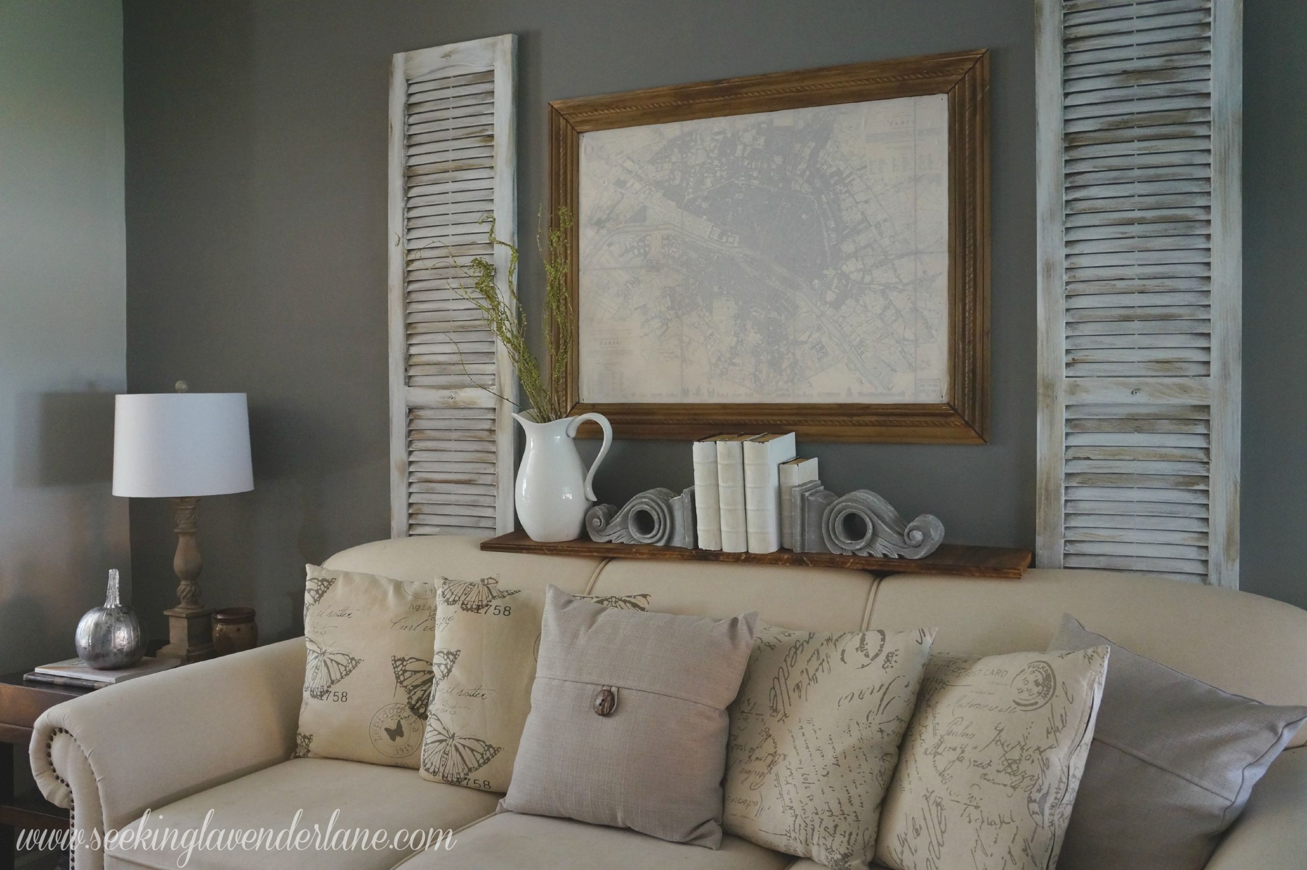 Grey Walls Living Room
 Dark Gray Accent Wall Seeking Lavendar Lane