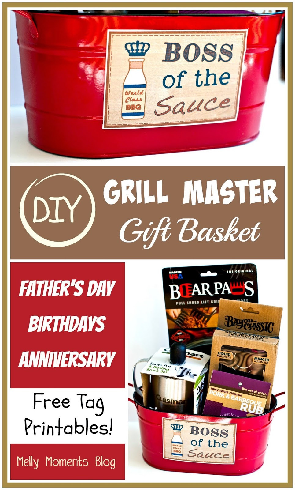 Grill Gift Basket Ideas
 DIY Gift Basket for Men Grill Master Edition