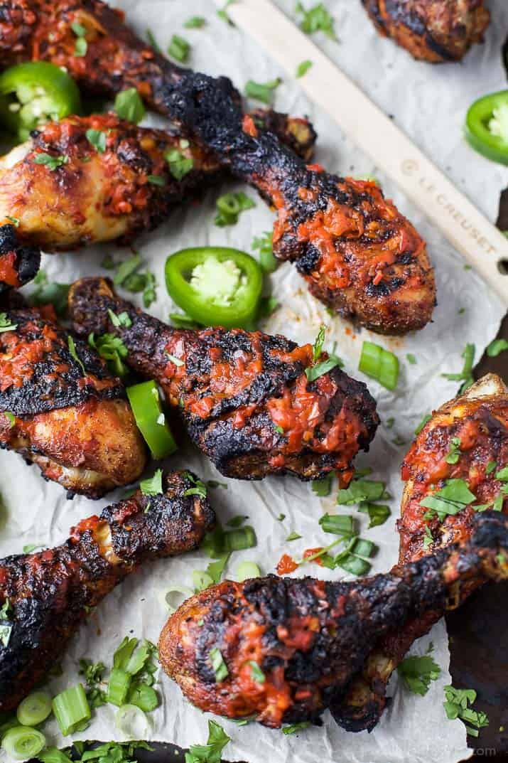 Grilled Chicken Legs Recipe
 Moroccan Harissa Grilled Chicken Legs