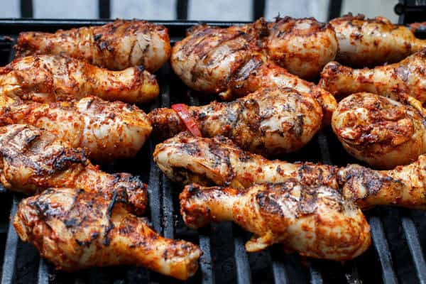 Grilled Chicken Legs Recipe
 Grilled Chicken Drumsticks with Garlic Harissa Marinade