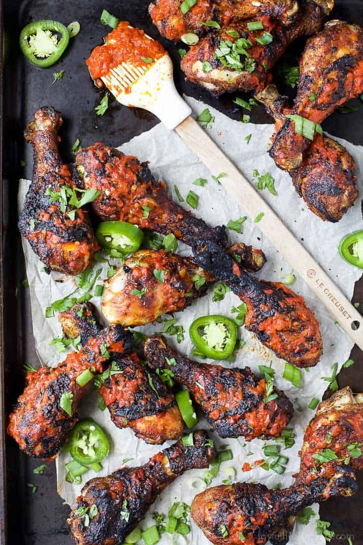 Grilled Chicken Legs Recipe
 Moroccan Harissa Grilled Chicken Legs