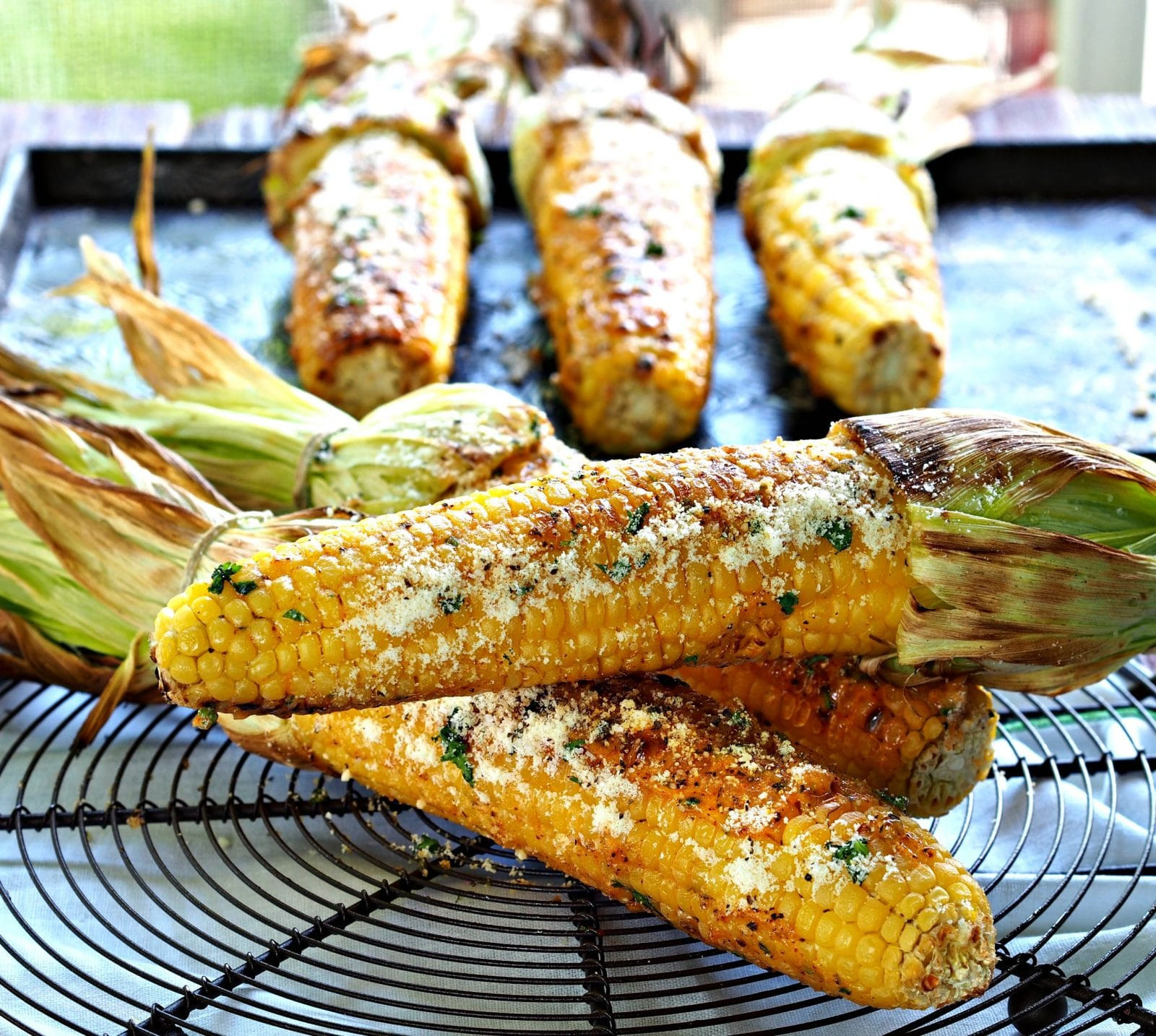 Grilled Corn On Cob
 Grilled Corn Simply Sated