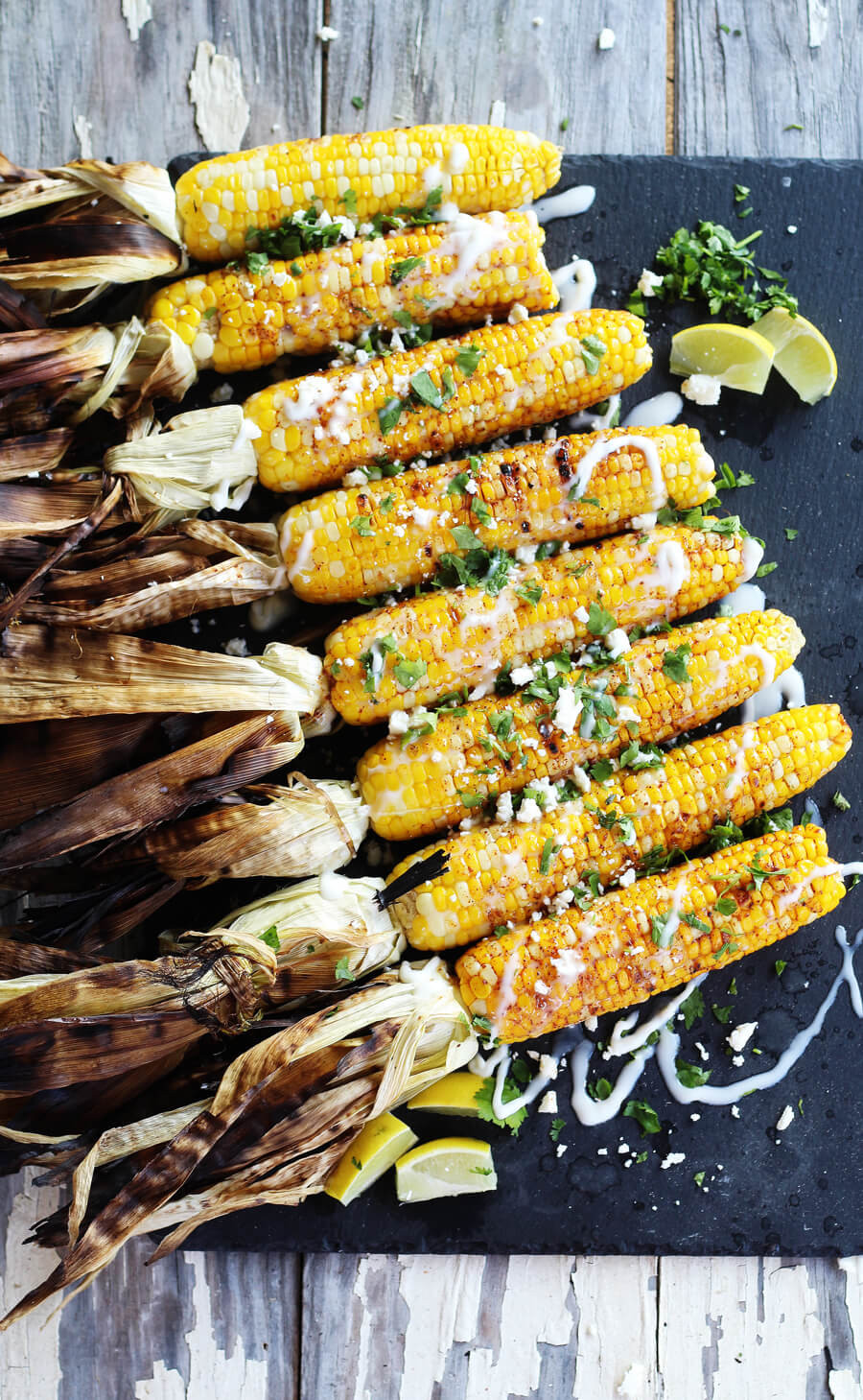 Grilled Corn On Cob
 Mexican Inspired Fiesta Grilled Corn on the Cob