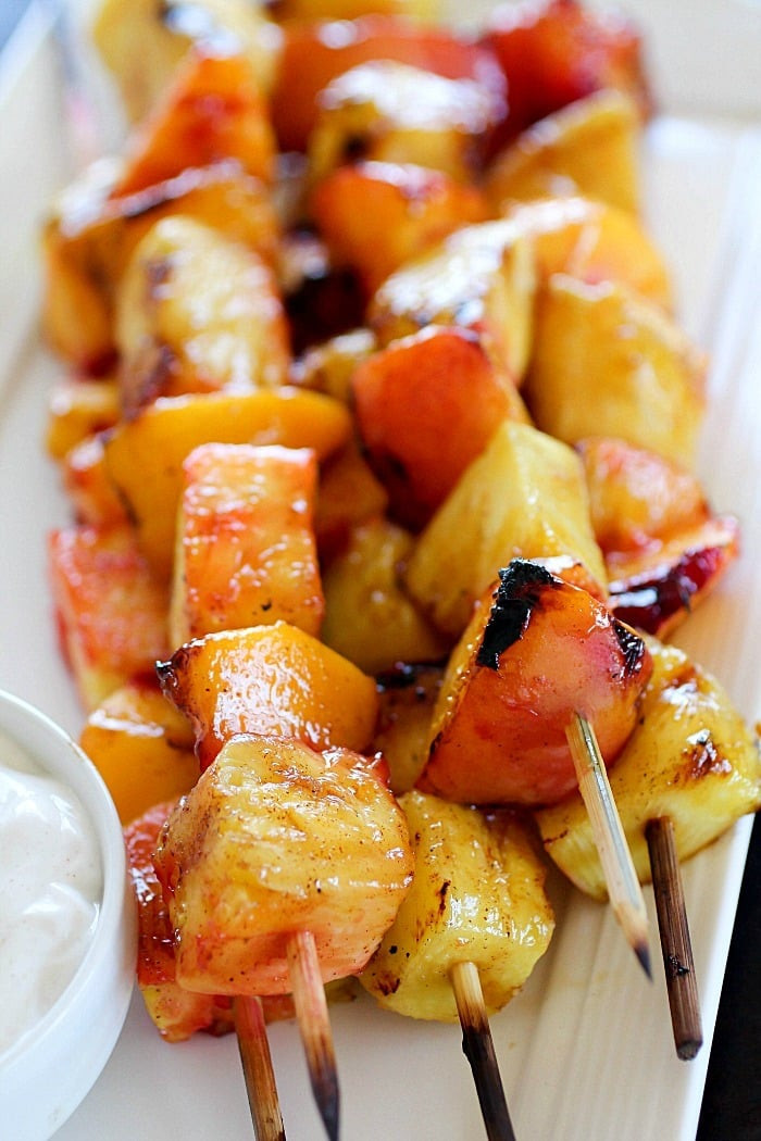 Grilled Fruit Desserts
 Grilled Fruit Skewers with Easy Yogurt Dip Yummy Healthy
