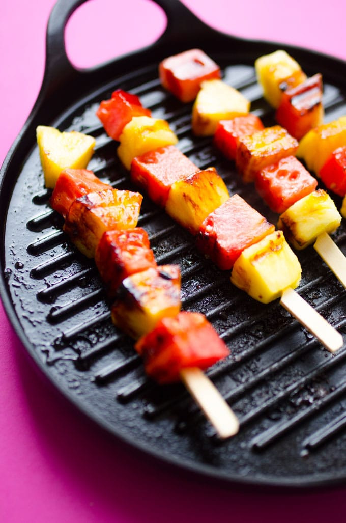 Grilled Fruit Desserts
 Grilled Fruit Skewers with Creamy Yogurt Dipping Sauce