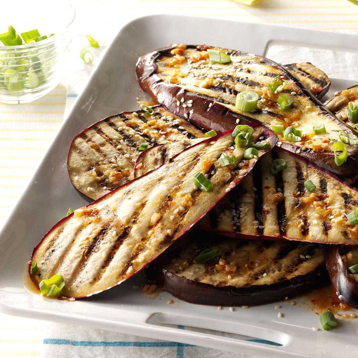 Grilled Side Dishes
 Lime and Sesame Grilled Eggplant Recipe