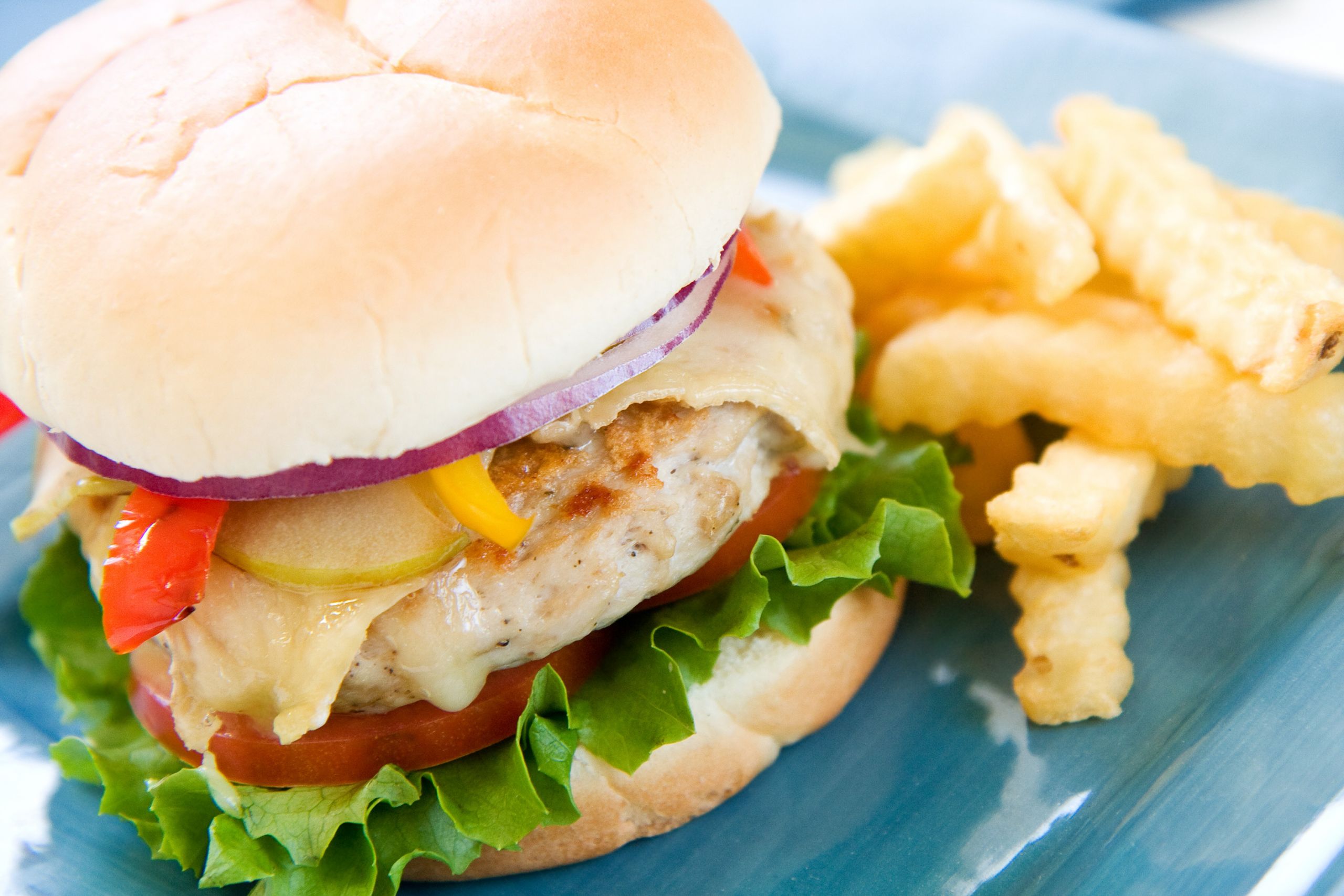Ground Turkey Burgers
 Recipe Turkey Burgers with Apples ions and Peppers