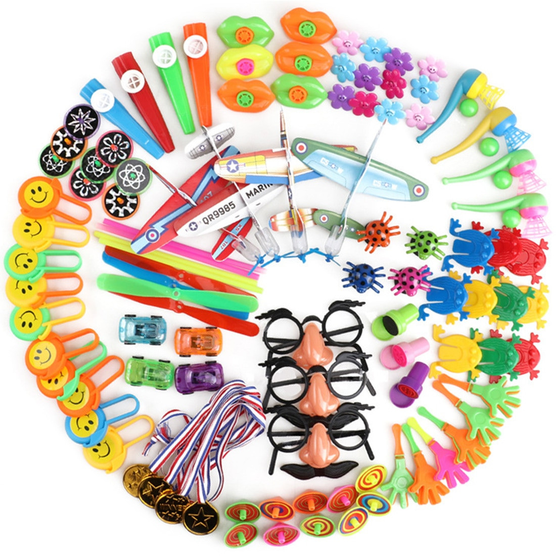 Group Gifts For Kids
 100Pcs Children Birthday Party Giveaways Prizes Assorted