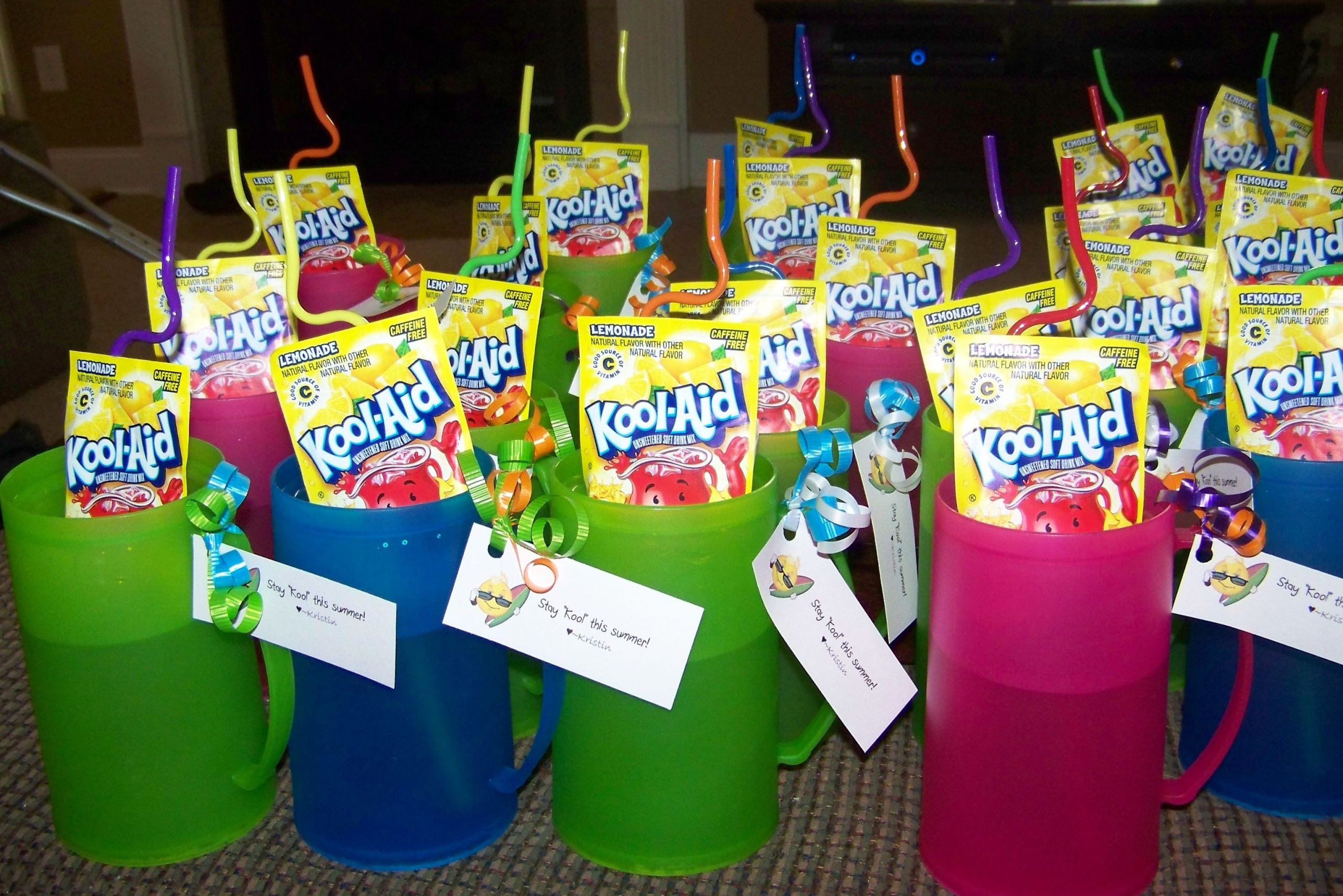 Group Gifts For Kids
 End of year t for kids Freezer mug twisty straw and