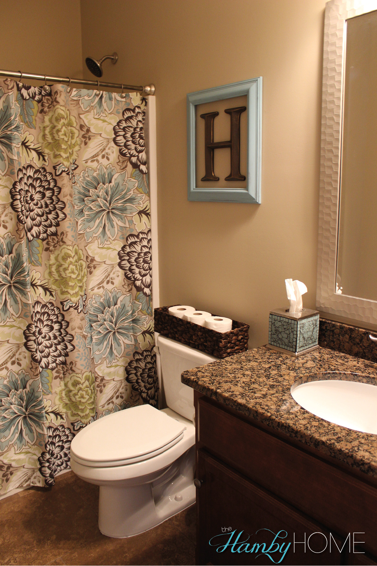 Guest Bathroom Decorations
 TGIF House Tour Guest Bathroom The Hamby Home