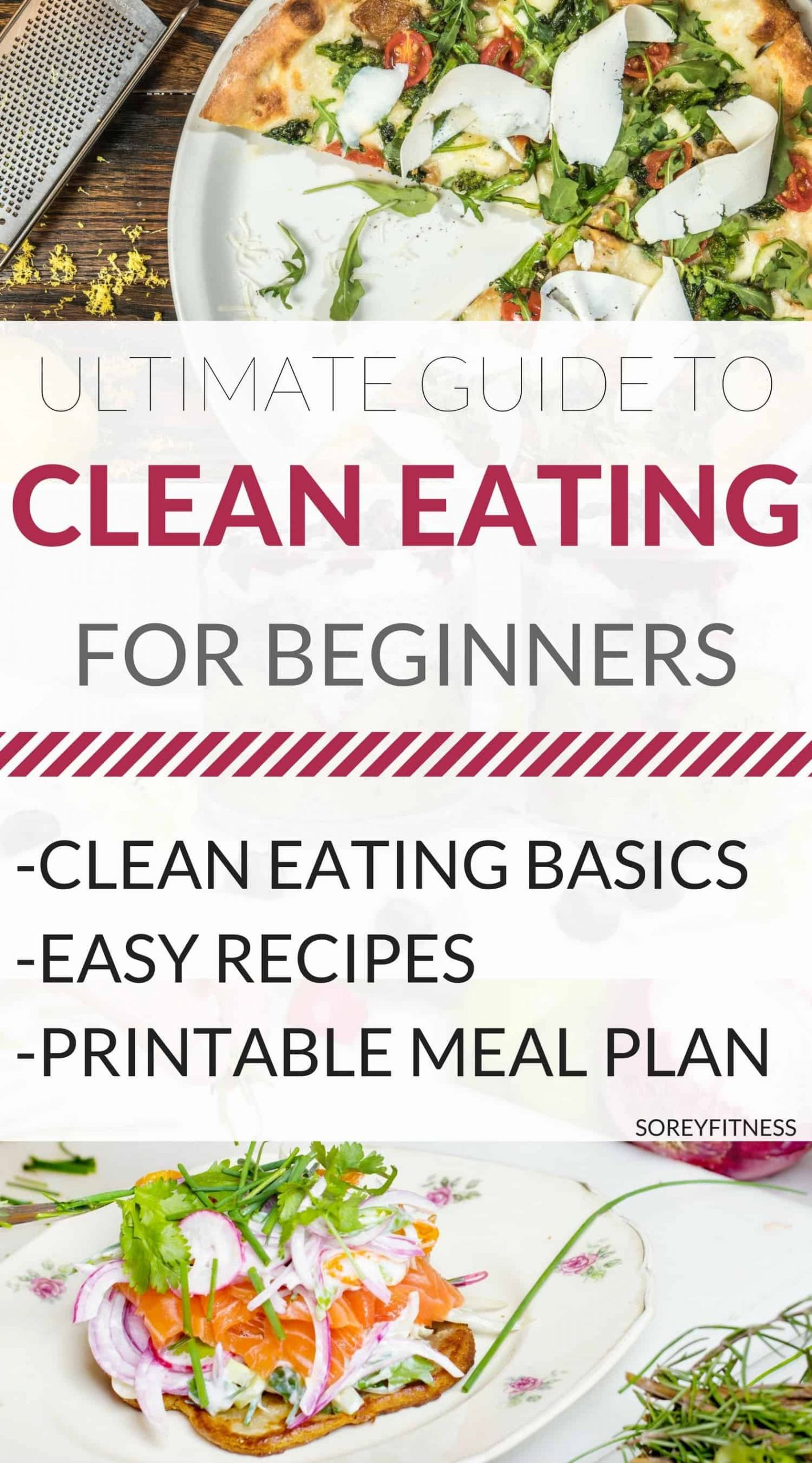 Guide To Clean Eating
 Clean Eating for Beginners [Ultimate Guide Printable