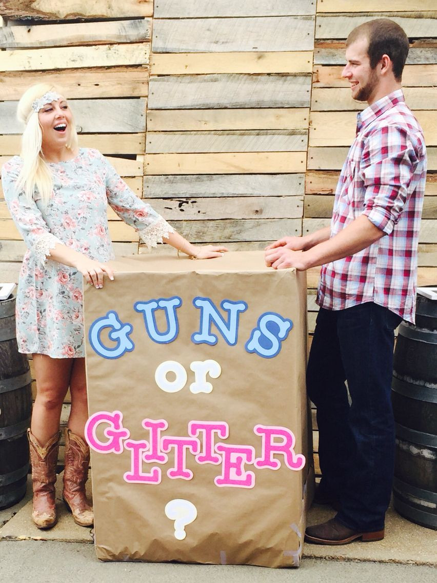 Guns And Glitter Gender Reveal Party Ideas
 Guns or glitter gender reveal Baby Parties
