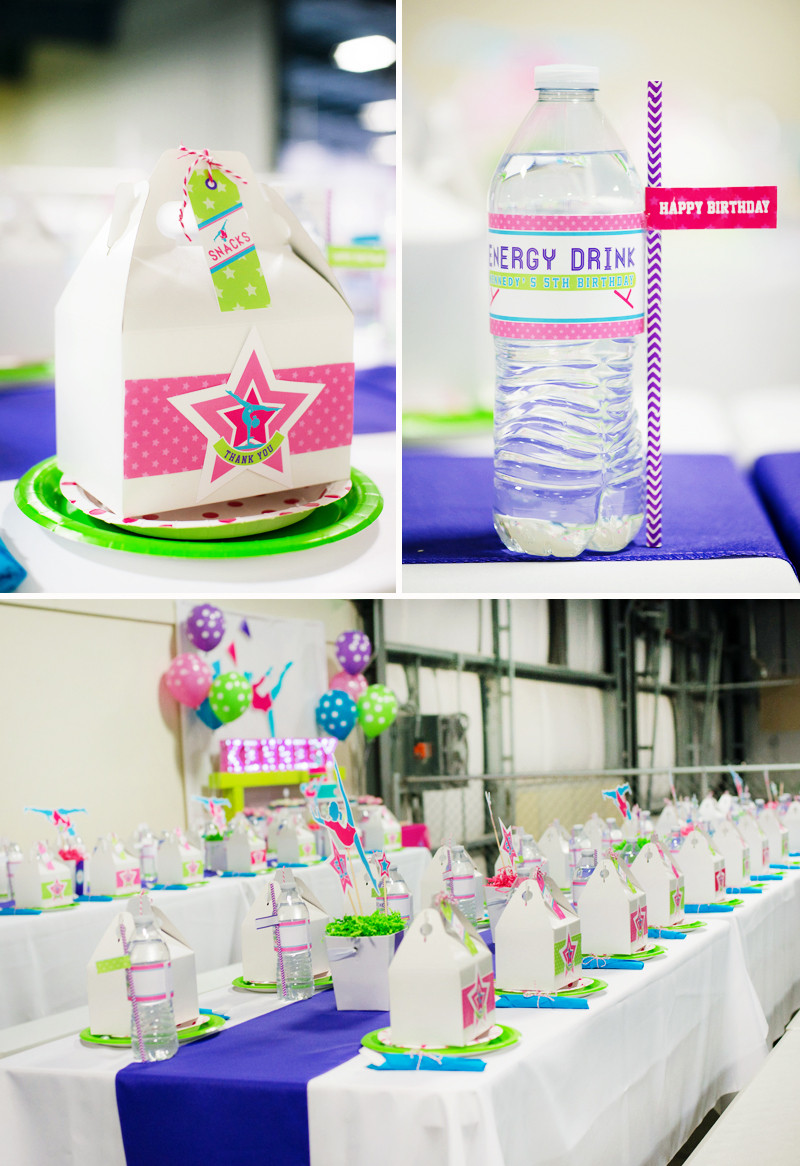 Gymnastics Birthday Party
 Bright & Coloful Gymnastics Birthday Party Hostess with