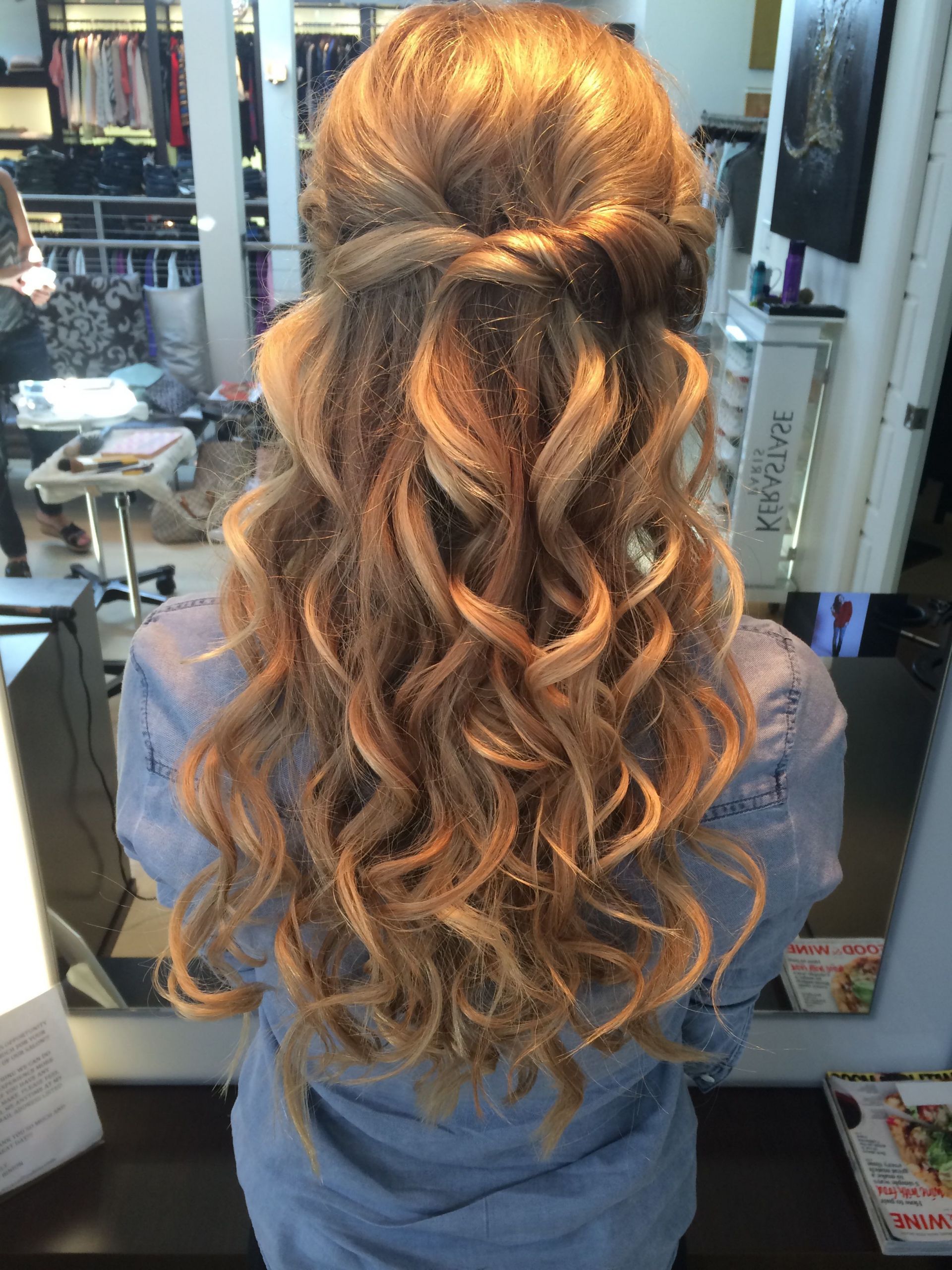 Hairstyles For Prom Half Up Half Down
 Prom half up half down hair