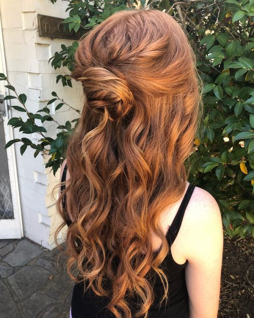 Hairstyles For Prom Half Up Half Down
 27 Prettiest Half Up Half Down Prom Hairstyles for 2020