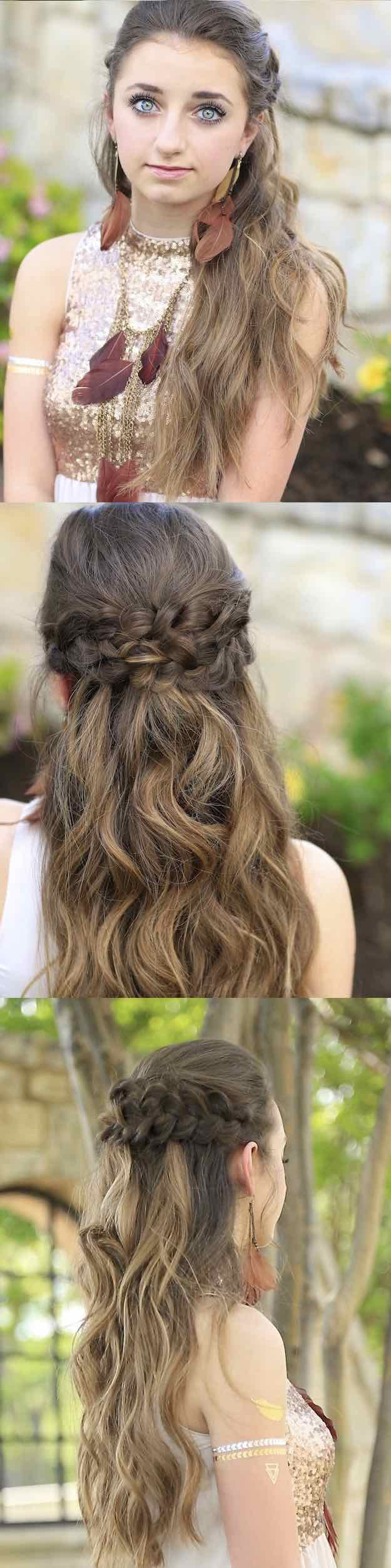 Hairstyles For Prom Up
 25 Easy Half Up Half Down Hairstyle Tutorials For Prom