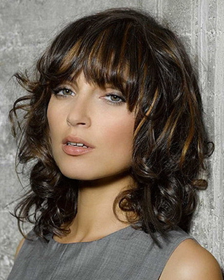 Hairstyles For Shoulder Length Curly Hair
 Medium length layered curly hairstyles