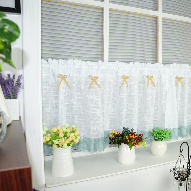 Half Curtains For Kitchen
 ZHH Rimantic Style Kitchen Half curtain Kitchen Curtain