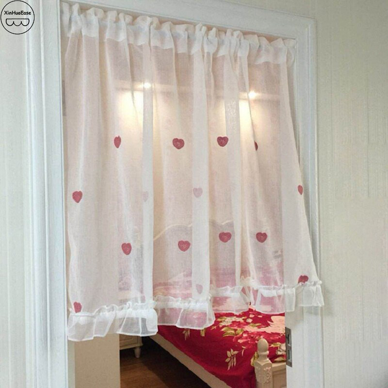 Half Curtains For Kitchen
 XinHuaEase White Sheer Half Curtain House Drapes Window