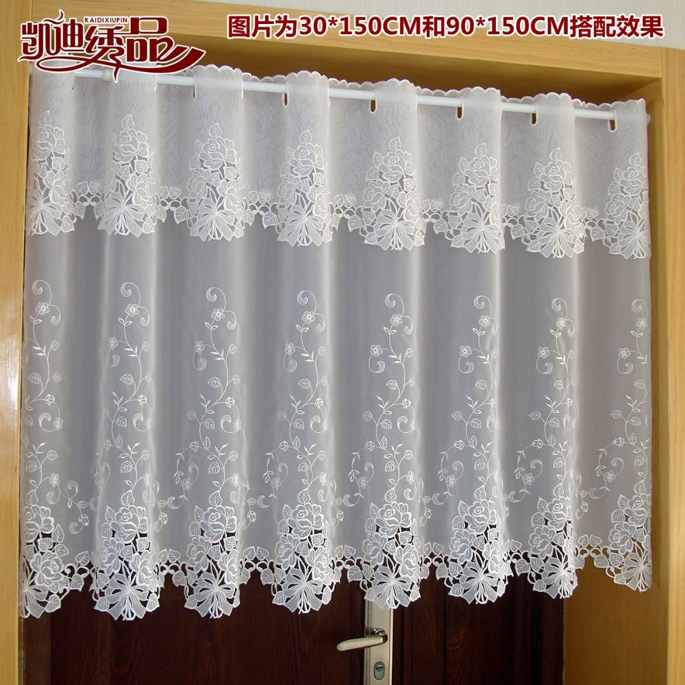 Half Curtains For Kitchen
 Countryside Half curtain Luxurious Embroidered Window