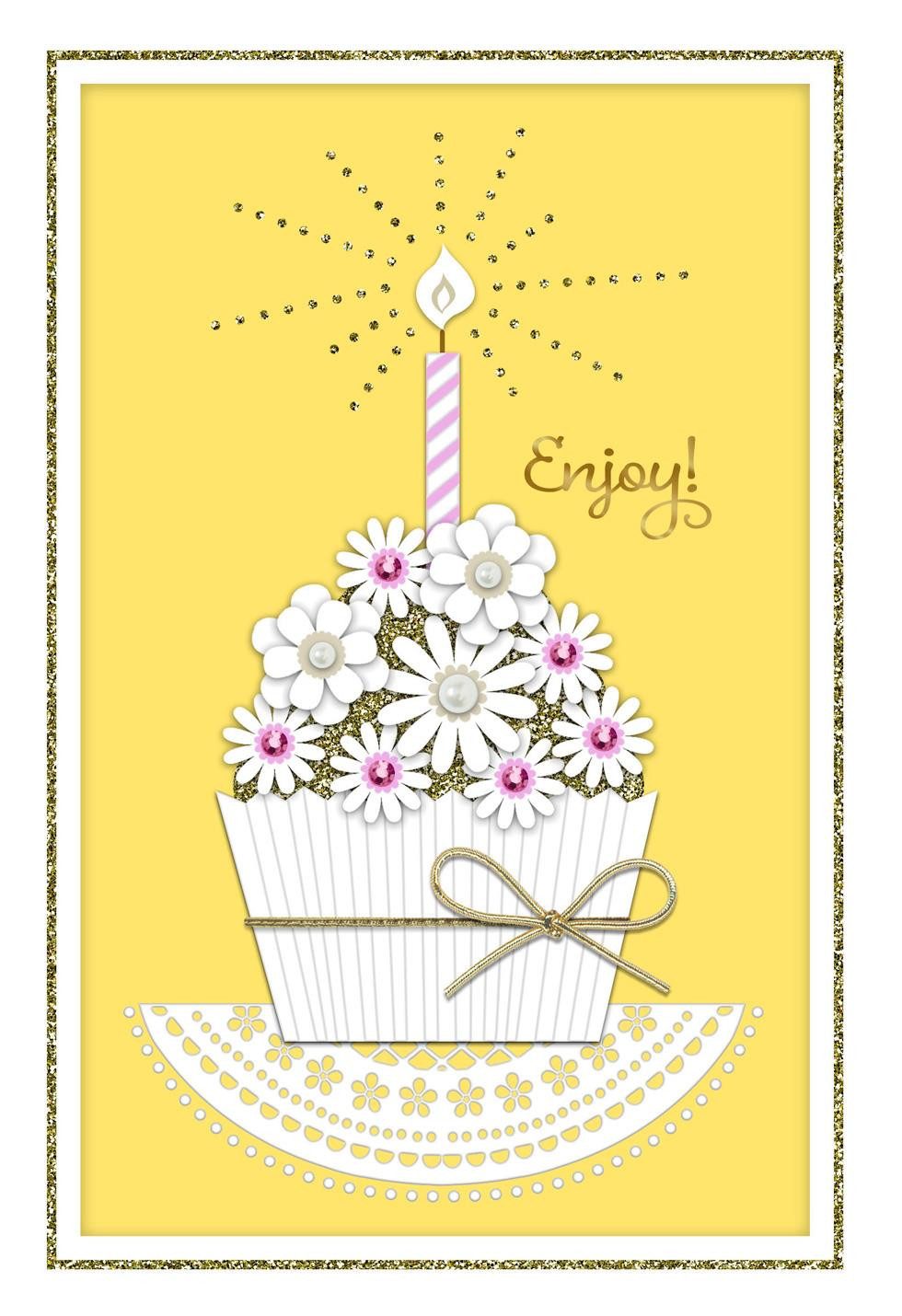 Hallmark Birthday Cards
 Elegant Cupcake Wishes Birthday Card Greeting Cards