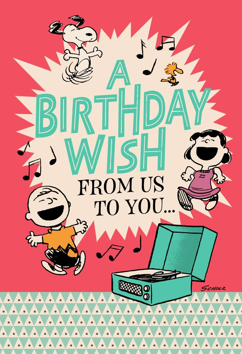 Hallmark Birthday Cards
 Peanuts Happiness the Whole Year Through Birthday Card