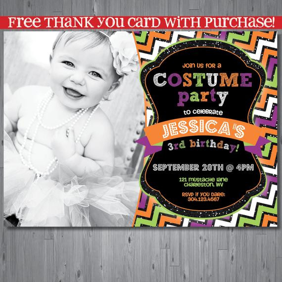 Halloween 1st Birthday Invitations
 Items similar to Halloween Birthday Invitation first