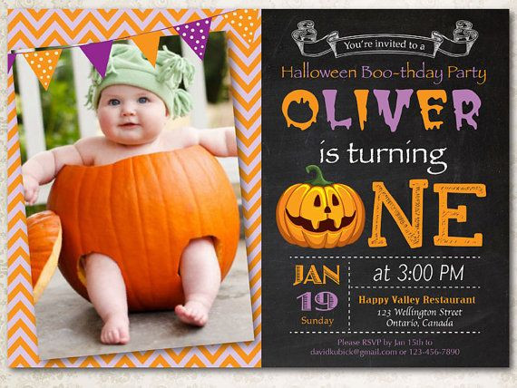 Halloween 1st Birthday Invitations
 13 best Jax s Halloween themed first birthday images on