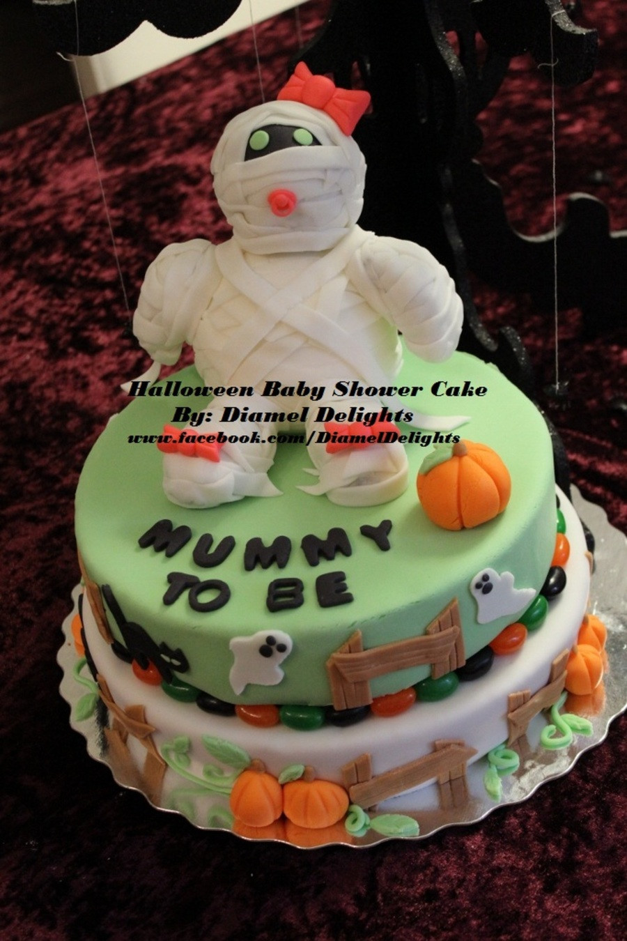 Halloween Baby Shower Cakes
 Halloween Baby Shower Cake CakeCentral