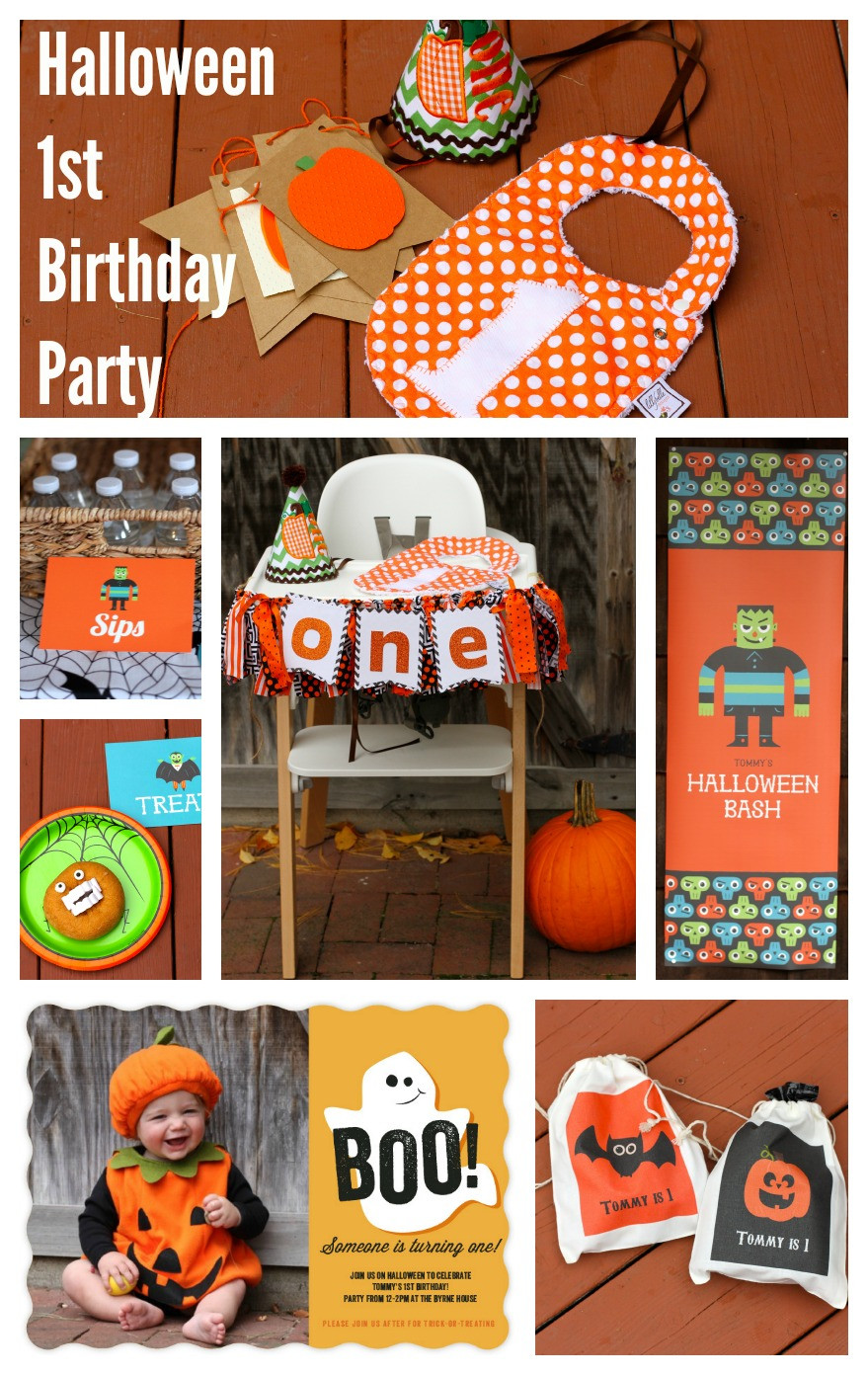 Halloween Bday Party Ideas
 A Halloween First Birthday Party Invites Decor and Party