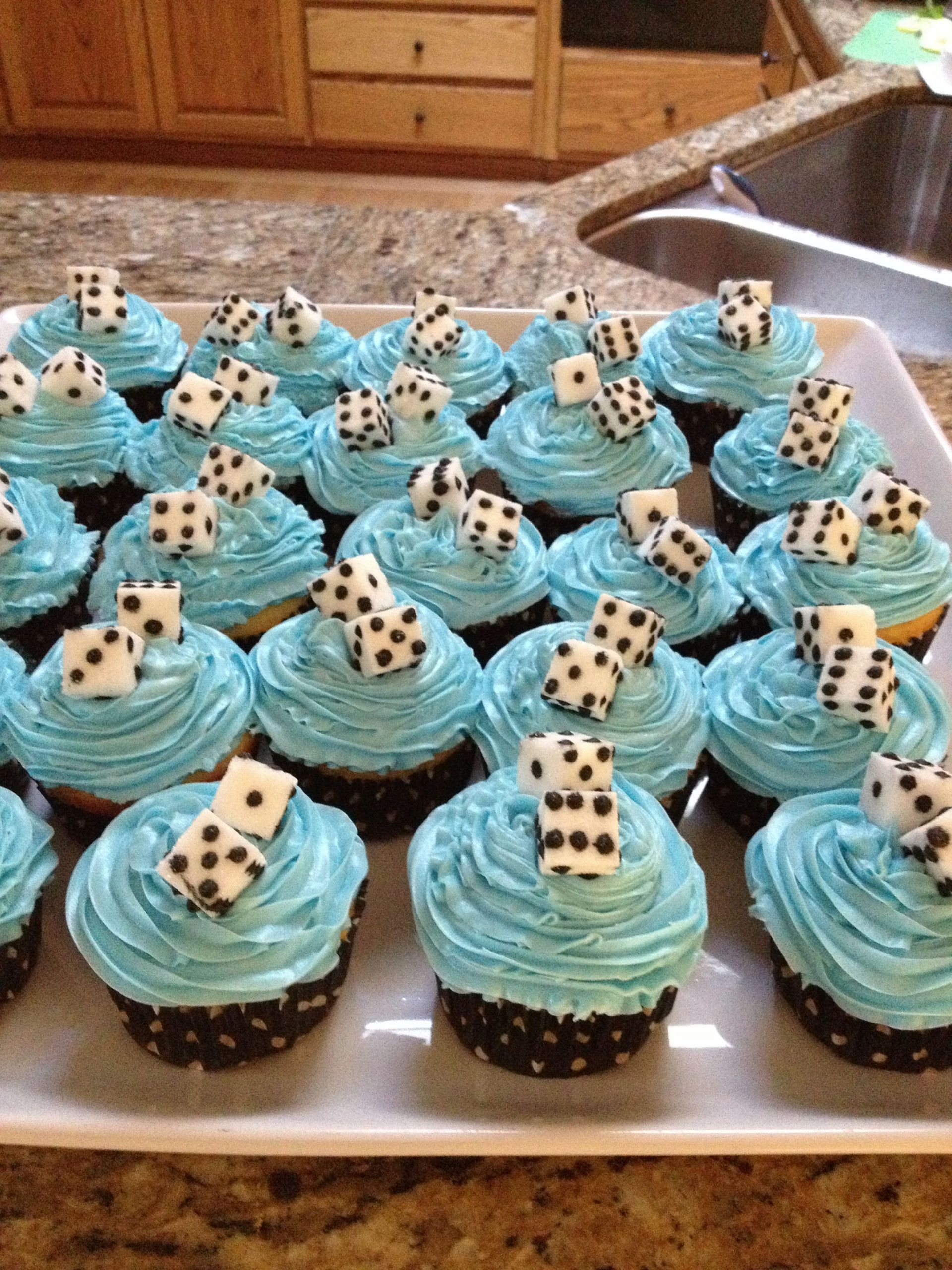 Halloween Bunco Party Ideas
 Baby Boy Bunco Party Cupcakes