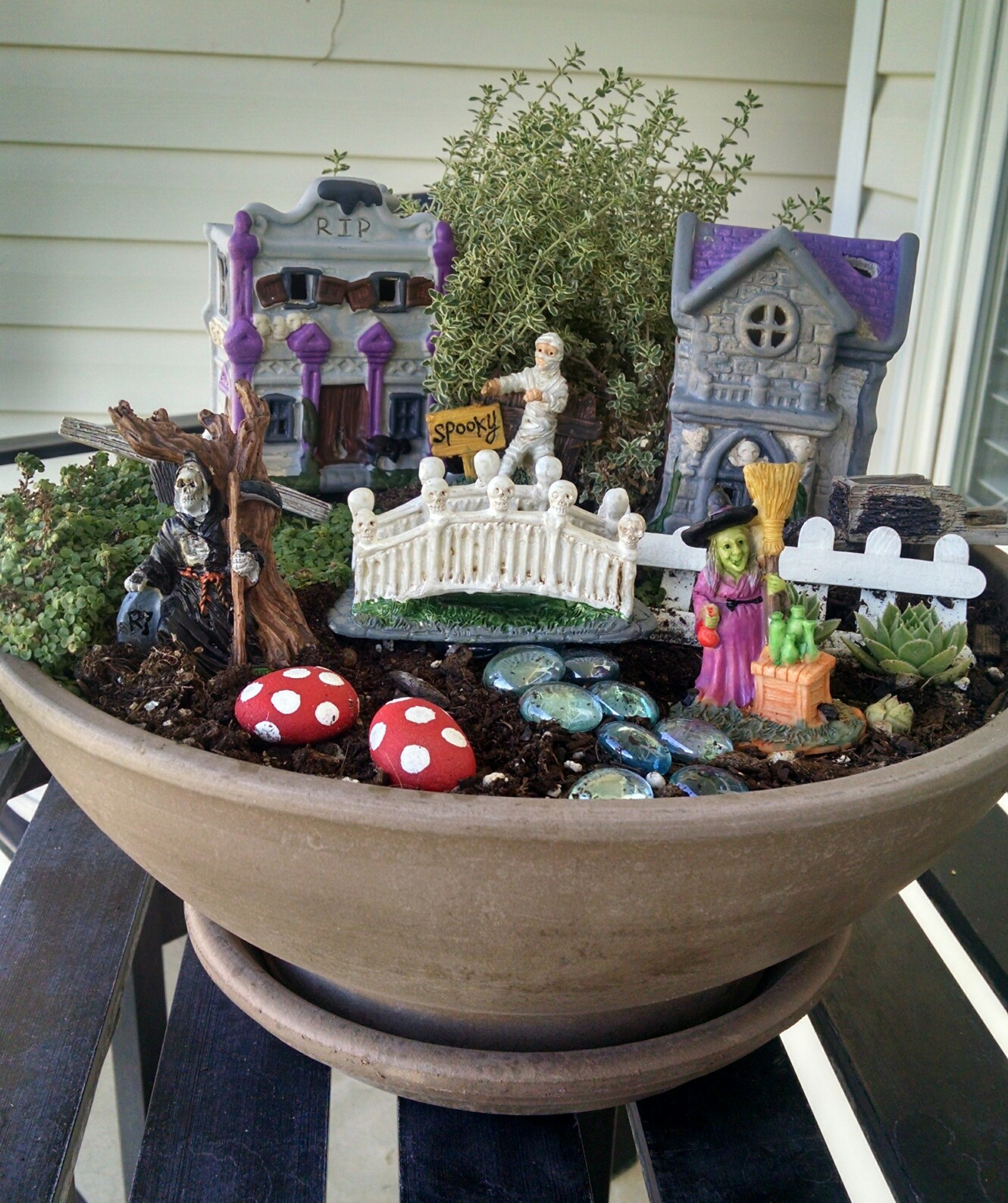 Halloween Fairy Garden
 Must Run in the Family Halloween Fairy Garden