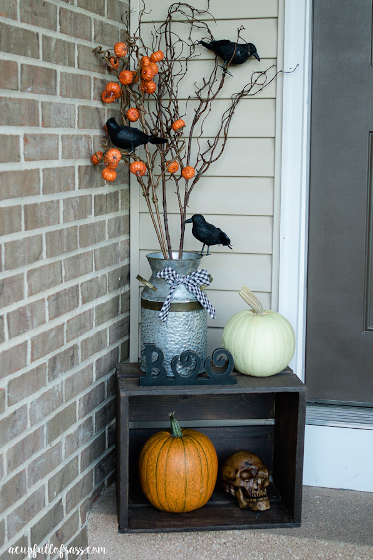 Halloween Front Porch
 Halloween Front Porch Decor Ideas A Cup Full of Sass