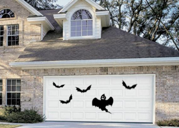 Halloween Garage Door Decals
 Items similar to Halloween Garage Door Decor Haunted House