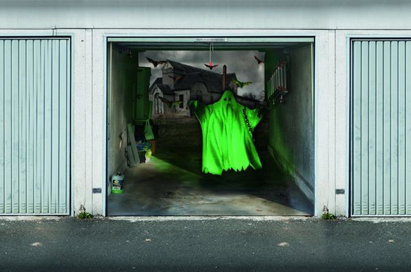 Halloween Garage Door Decals
 These Spooky Garage Door Stickers Are What Halloween Is