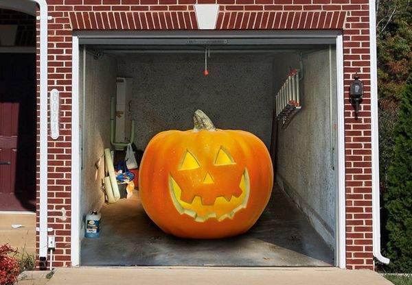 Halloween Garage Door Decals
 These Spooky Garage Door Stickers Are What Halloween Is