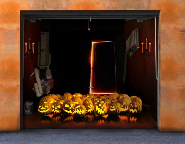 Halloween Garage Door Decals
 These Spooky Garage Door Stickers Are What Halloween Is