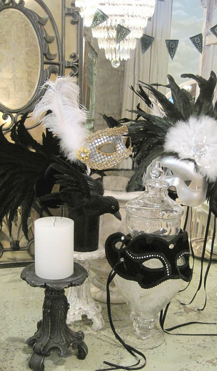 Halloween Masquerade Party Ideas
 16 best Black & White Masquerade Ball at The Auction House