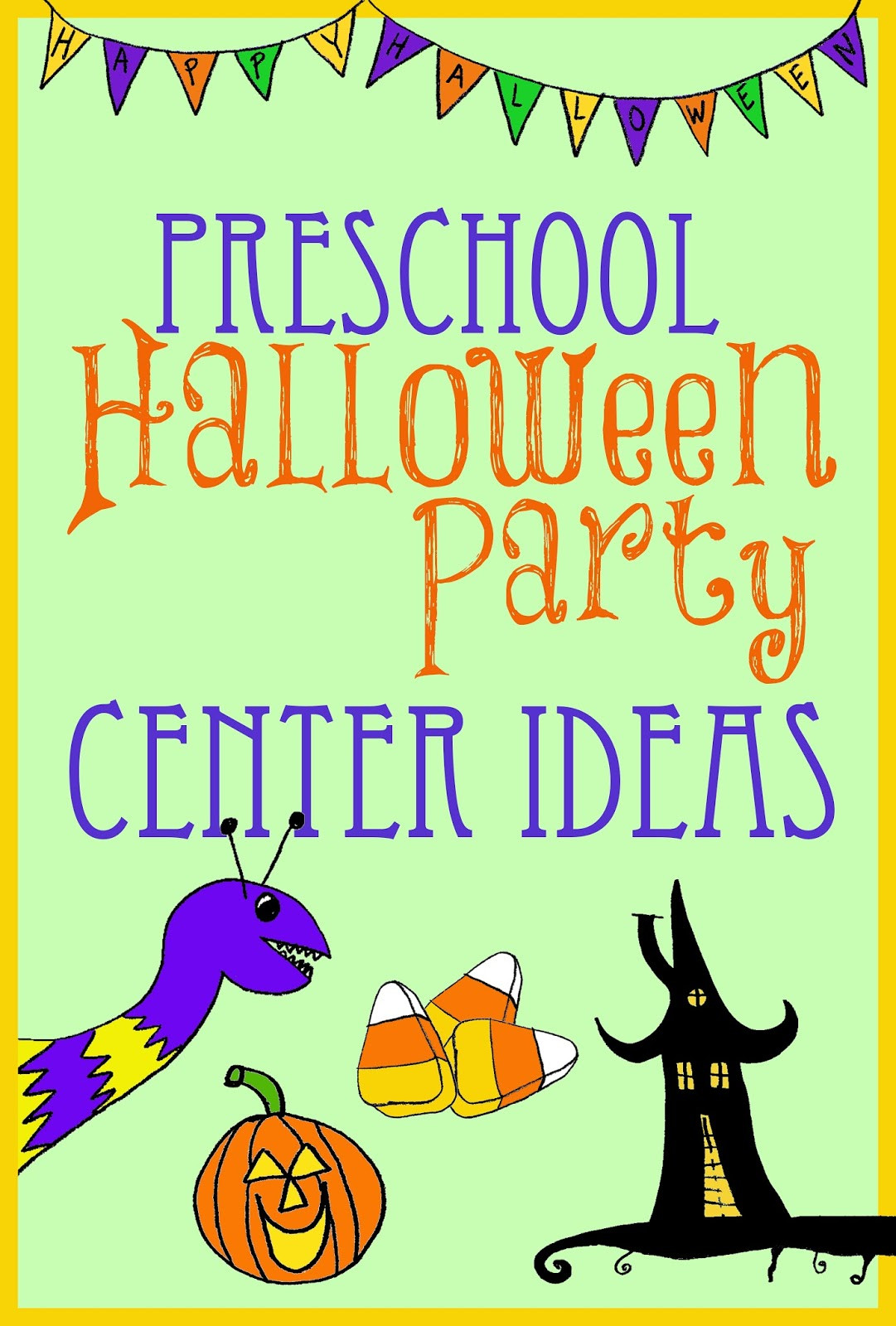 Halloween Party Activity Ideas
 Halloween Party Center Ideas for Preschool Kindergarten