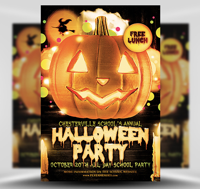 Halloween Party Flyer Ideas
 Halloween Party Flyer Template 4 15 The Pumpkin