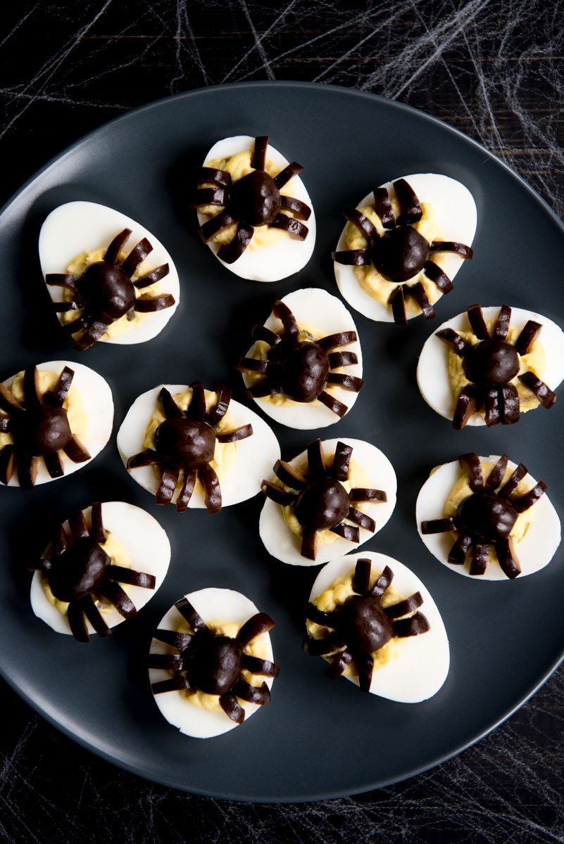 Halloween Party Food Ideas Pinterest
 Halloween Deviled Eggs Recipe A Side of Sweet Finding Zest