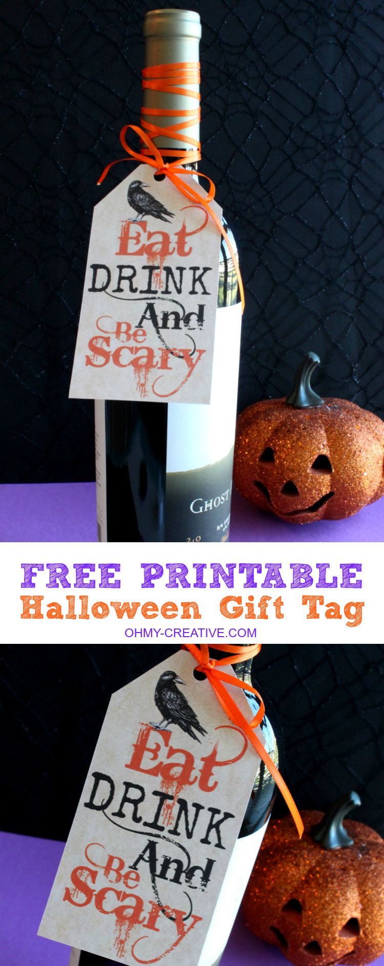 Halloween Party Gift Ideas
 Eat Drink and Be Scary Free Printable Halloween Gift Tag
