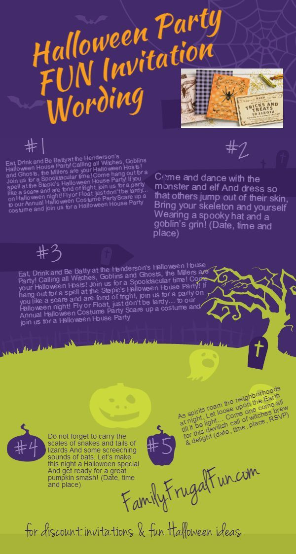 Halloween Party Invitation Wording Ideas
 enjoy the latest Halloween invitation wordings styles and