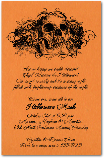 Halloween Party Invitation Wording Ideas
 Halloween Invitation Ideas The Xerxes